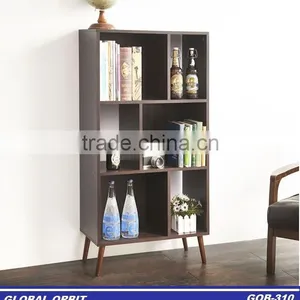 Home Furniture DIY 3-tier Modern Metal Bookcases Book Storage Shelf thumbnail-5