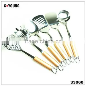 33060 Stainless Steel Kitchen Cooking Utensils With Cover Handle thumbnail-1