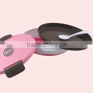 Factory Direct Sale Oval Plastic Bento Lunch Box thumbnail-2