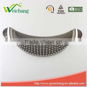 WCA138 Stainless Steel Pot Strainer Drainer Easy Kitchen Tools Durable thumbnail-1