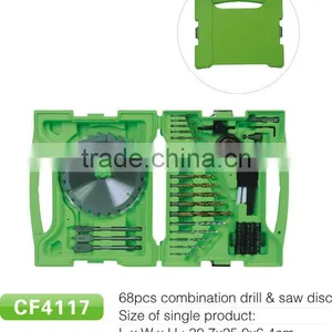 68pcs Combination Drill and Saw Blade Set in Plastic Case thumbnail-1