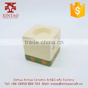 Fine Square Ceramic Candle Holder for Thanks Giving Day thumbnail-2