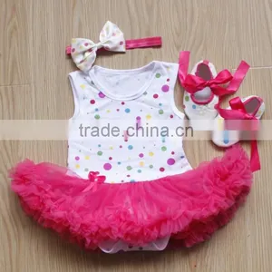 Wholesale Baby Girl Clothes Ruffle Tutu Pettiskirt 3 Sets /baby Girl Tutu Dress thumbnail-6
