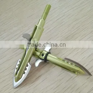 Archery Olive Green Arrow Broadheads,arrowheads for Hunting thumbnail-1