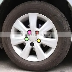 Car Styling Rim Silicone Wheel Hub Screw Lug Nut Decoration Cap Tyre Valve Cover thumbnail-1