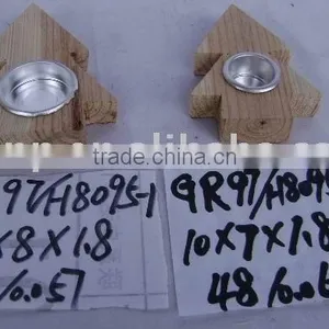 Wood Candle Holder thumbnail-1