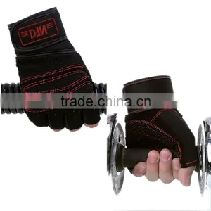 Professional Custom Weight Lifting Gloves With Embroidery Silicon Printing thumbnail-2