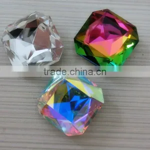 High Refraction Sew on Point Back K9 Loose Crystal Square Stone for Garment thumbnail-1