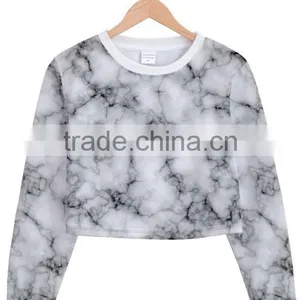 Crop Top Sweatsirt With Your Design. No Minimum. Real Factory. 3-5 Days Production thumbnail-2
