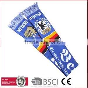 New Design Wholesale Sports Acrylic Jacquard Knitted Scarf thumbnail-1
