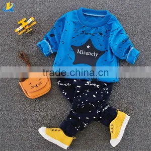 Children Hoodies Sweatshirt Suit 100% Cotton Cartoon Sports Suit Wholesale thumbnail-1