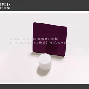 304 8k Surface Purple Decorative Stainless Steel Plate,color Decorative Stainless Steel Sheet thumbnail-1