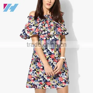 Summer Advanced Fashion Popular Apparel Clothing 2016 Cross Collar Dresses thumbnail-2
