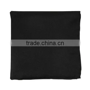 Hand-rolled Borders Men's Silk Black Hankie thumbnail-1