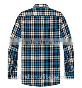 Mens Custom Flannel Shirts Checks Plaid Casual Shirts for Man Wholesale thumbnail-2