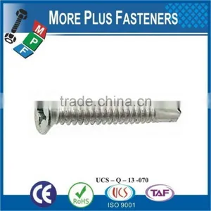 Made In Taiwan BDS Thread Type Countersunk Flat Head Cross Recessed Phillips Flat Head Self Drilling Screw thumbnail-3