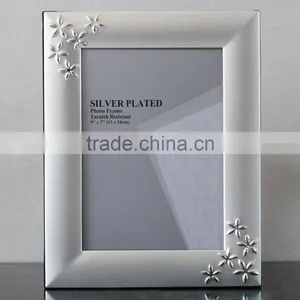 High Quanlity Assorted Design Silver Plated Metal Photo Frame KJJ-8 thumbnail-1
