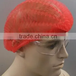 Nonwoven Red Smooth Round Hairnet With Elastic Arround thumbnail-1