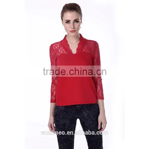 China Most Popular Top Sell Patterned Blouse for Lady thumbnail-1