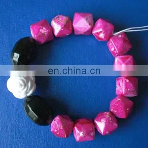 Tarina Rose and Heart Handmade Acrylic Plastic Beads Bracelet CTL0523 thumbnail-6