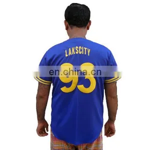 100% Polyester Blank Baseball Jerseys, Custom Baseball Jerseys thumbnail-3
