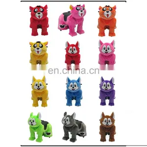 Hot Sale Electric Animal Scooter Adult Ride on Toys With Wheel Plush Wrinkled Dog Animal Toy thumbnail-1