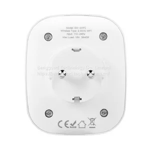 WIFI Smart Socket EU Plug 220V 16A Work With Amazon Alexa Google Assistant-EU Plug thumbnail-4