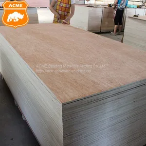 Commercial Furniture Plywood 18mm Laminated Natural Bingtangor/okoume Face Veneer thumbnail-5