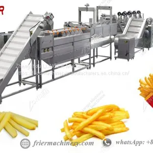 Commercial Industrial Continuous Frying Machine For French Fries Hot Sale thumbnail-2