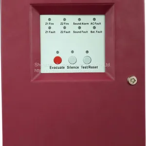 Mini 2 Zones Fire Alarm Control Panel Security Host Master Panel FACP Small Conventional Control Panel thumbnail-1