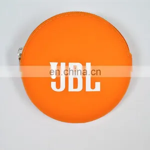 Round Mini Coin Wallets Earphones And Coin Key Assort Storage Bags Fashion Women Silicone Purse thumbnail-3