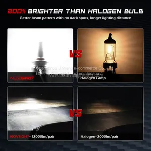 Novsight 90W 12000LM LED Headlight H7 H11 LED Light Bulbs for Car 9005/HB3 9012(HIR2) thumbnail-1