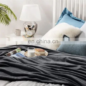 Durable Comfy King Size Winter Flannel Fleece Blanket For Office thumbnail-5