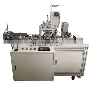 High Speed Fully Automatic Four Point Full Servo Automatic Earloop Welding Machine With Feeder for Nonwoven Masks thumbnail-2