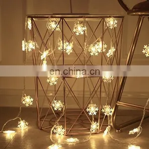 Solar Led Safety Holiday Curtain Snowflake String Lighting Garden Home Christmas Indoor Outdoor Decoration Fairy Light thumbnail-3