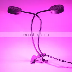 2018 New LED Grow Light, 14W Indoor Flexible Gooseneck Plant Growth Clip Light With USB Port Double Head thumbnail-1