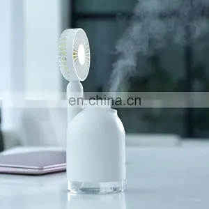 New Product 2 in 1 Multifunctional USB Mini Fan With Air Cool Humidifier thumbnail-5