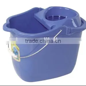 Cheap Price Plastic Cleaning Mop Bucket With Wheels and Wringer thumbnail-1