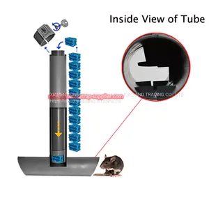 Plastic Top Loader Mouse Bait Station Rodent Tube Lure Trap thumbnail-3
