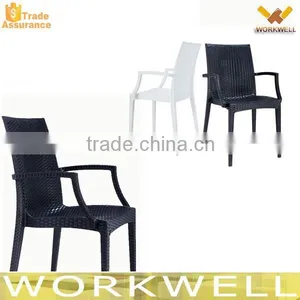 WorkWell Simple Design Colorful Outdoor Plastic Arm Chair KW-P19 thumbnail-1