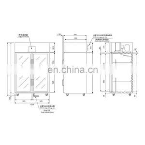 Good Price Commercial Freezer Stainless Steel Industrial Upright Refrigerator thumbnail-5