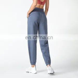 New Arrival Loose Casual Unisex Jogger Pants High Waist Cotton Running Exercise Wear Trousers Women Sports Cargo Jogger Pants thumbnail-4