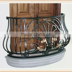 GYD-15B070 Simple Design Wrought Iron Balcony Handrail Fence thumbnail-6