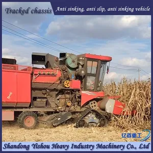 Corn Harvester Modified With Half Chain Track Anti Sinking Half Track thumbnail-5