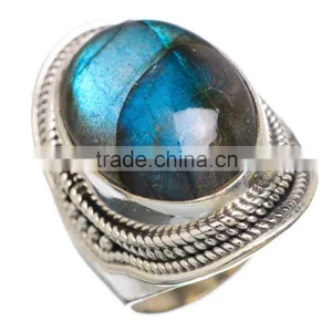 LABRADORITE RING ,925 Sterling Silver Jewelry Wholesale,WHOLESALE SILVER JEWELRY,SILVER EXPORTER,SILVER JEWELRY FROM INDIA thumbnail-1
