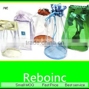 Eco-friend Simple Patent Silver Drawstring Pvc Cosmetic Bag thumbnail-1