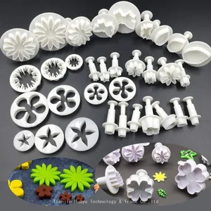 Flower Leaf Fondant Cake Decorating Molds Cake Decorating Cutters Embossed Cookie Cutter thumbnail-1