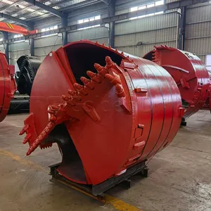 Earth Auger Drill Pile for Foundation Construction Cutter Teeth Drilling Rig Bucket thumbnail-1