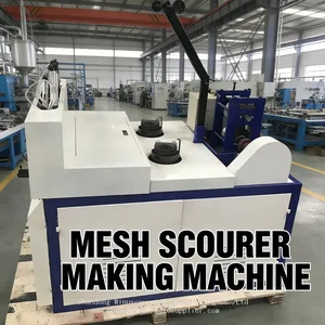 2 Heads High Speed Mesh Steel Wool Ball Production Equipment thumbnail-2
