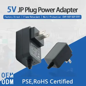 JP Plug 5V Power Adapter, PSE, ROHS Certified, Charger,JP Adapter 1A, 2A, 3A, 4A, 5A Japanese DC Power Cord thumbnail-1